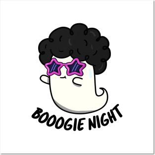 Boo-gie Night Cute Halloween for women Ghost Pun Posters and Art